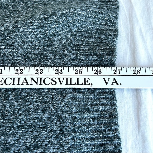 Cable & Gauge Green Heather Mock Turtleneck Sweater - Picture 14 of 14